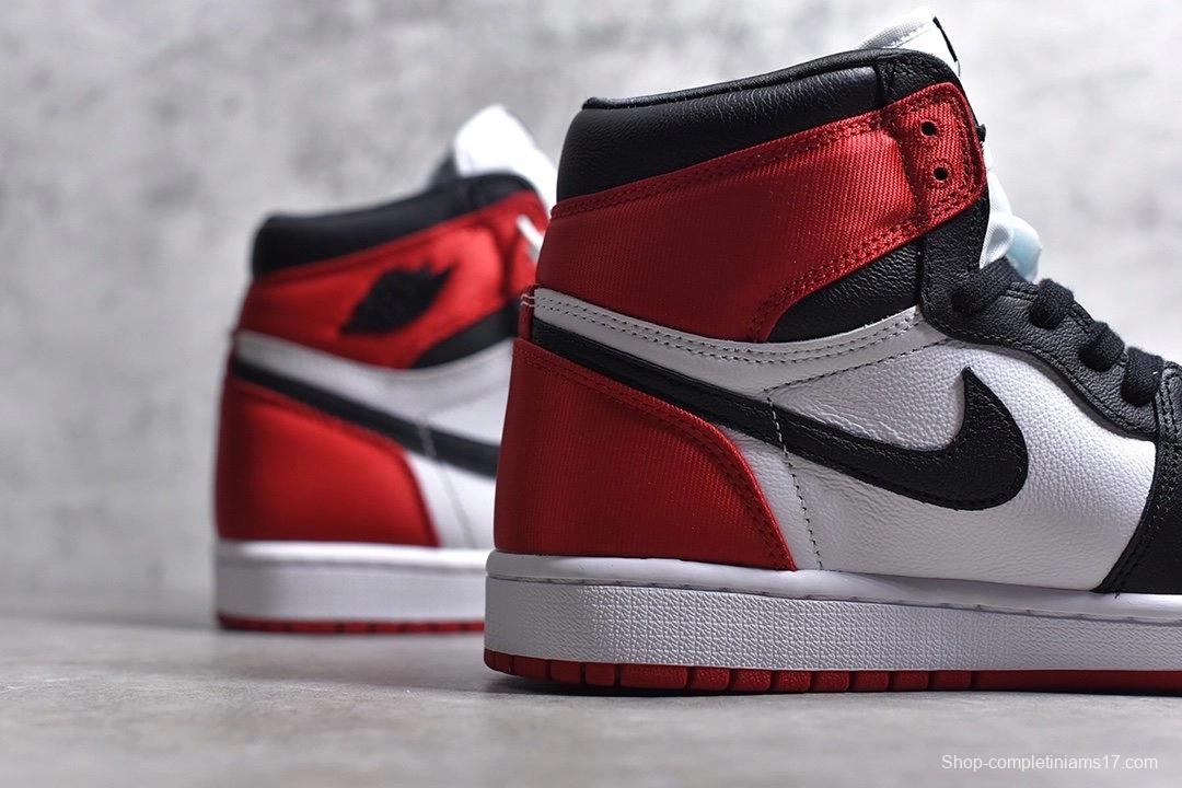 Air Jordan 1 Satin Black Toe