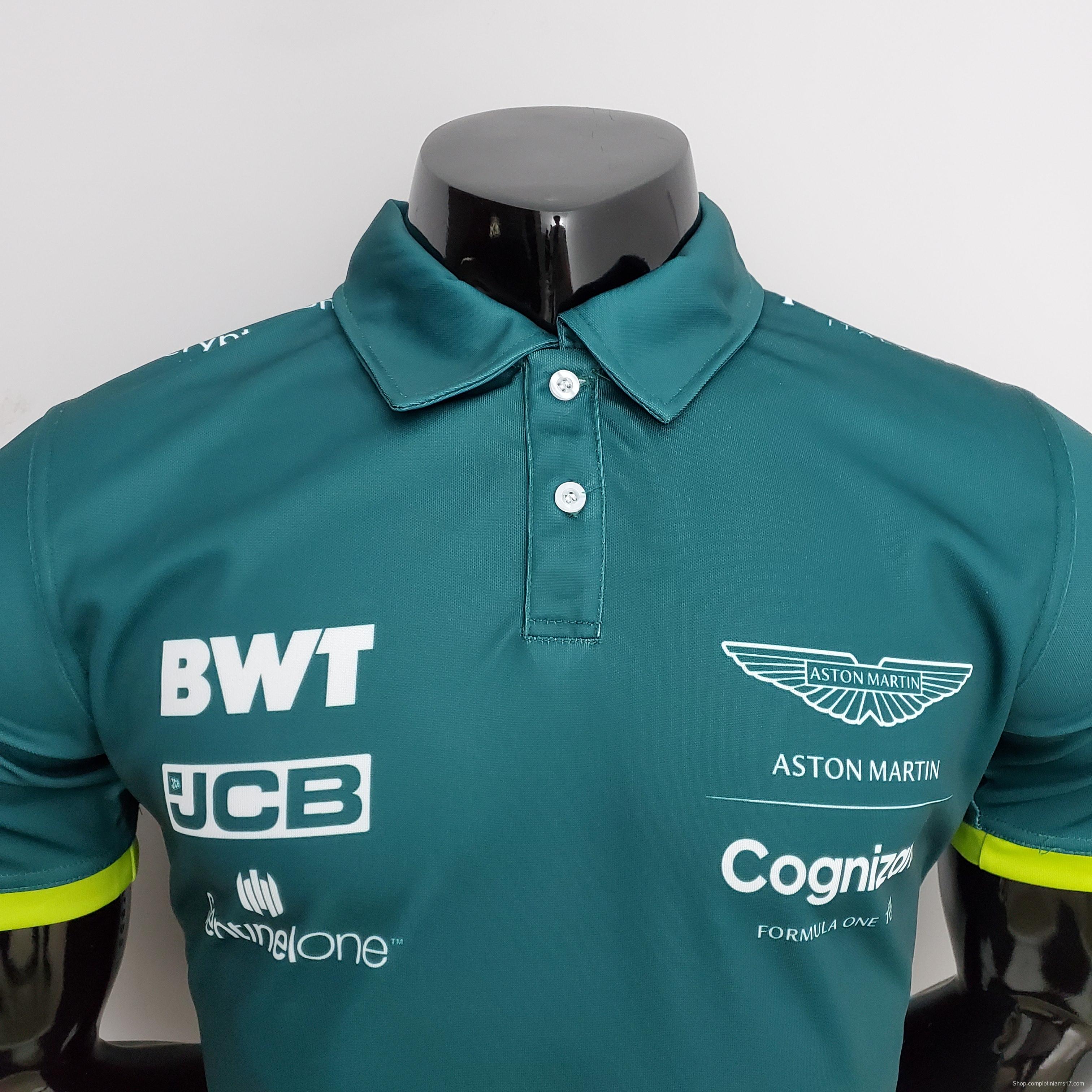 F1 Formula One 2022 Aston Martin Polo Green S-5XL