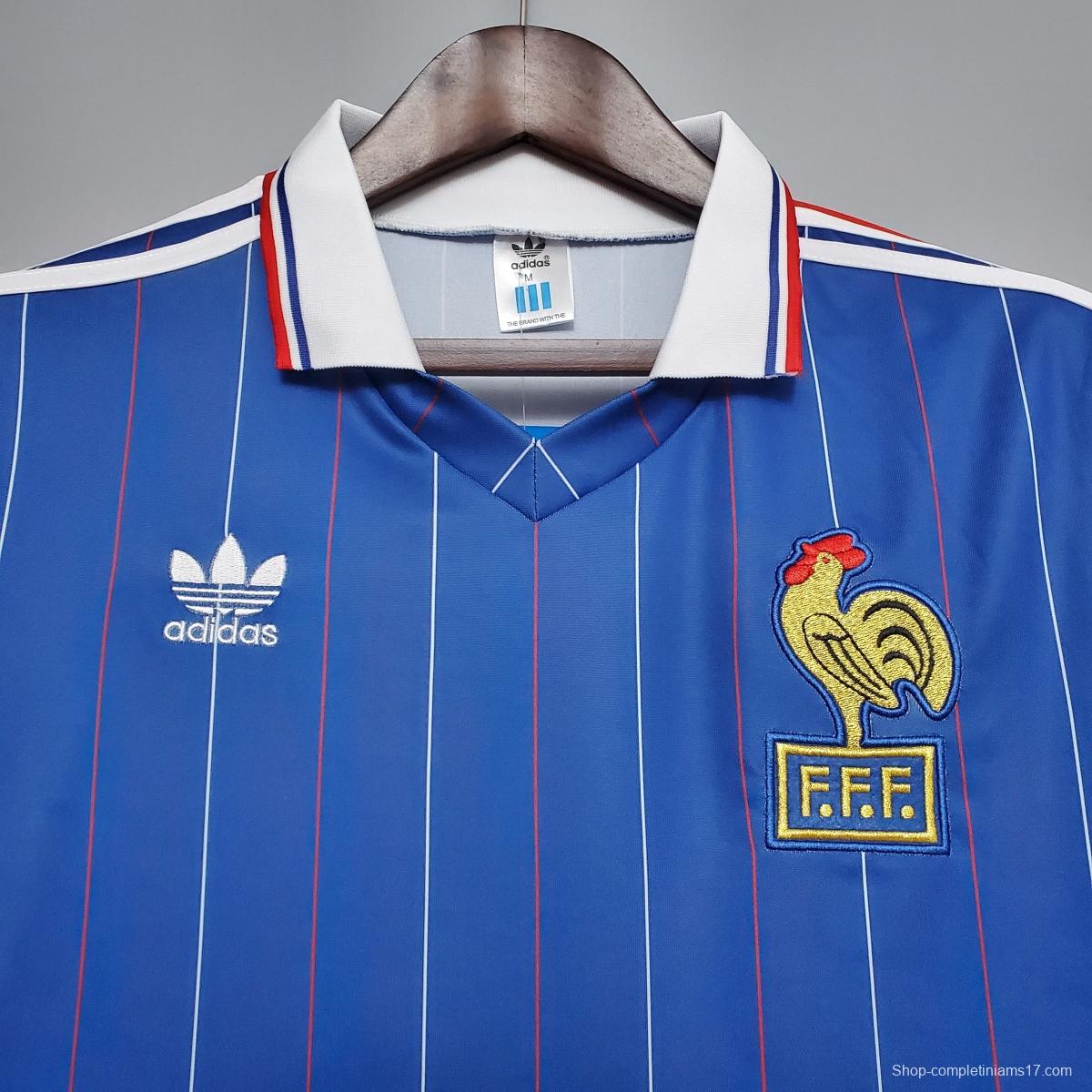 Retro France 1982 home Soccer Jersey