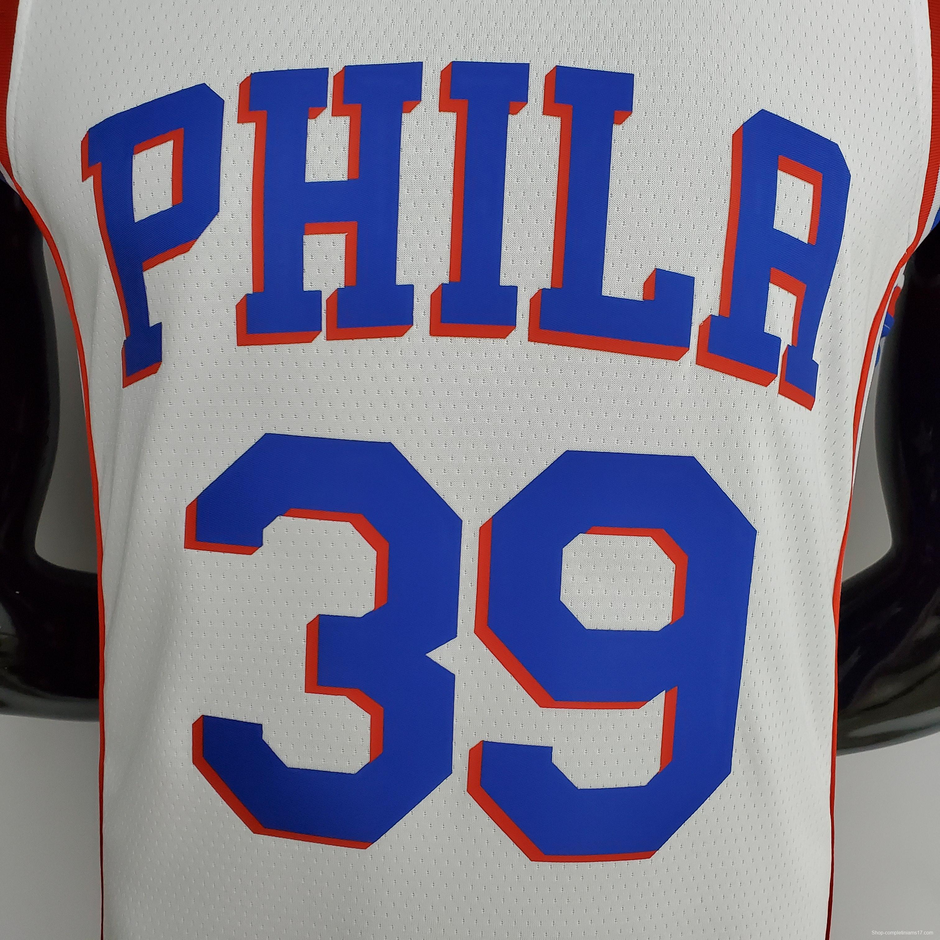 75th Anniversary Philadelphia 76ers HOWARD#39 White NBA Jersey