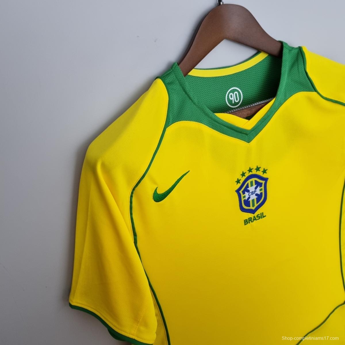 Retro 2004/06 Brazil Soccer Jersey