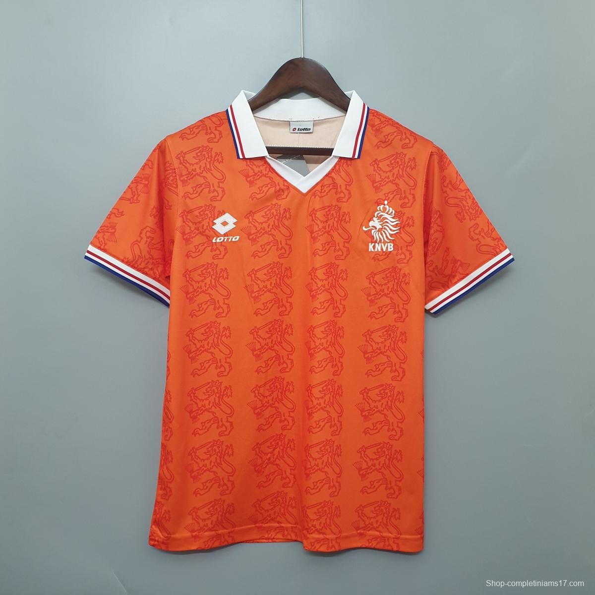 Netherlands 1995 retro shirt home Soccer Jersey