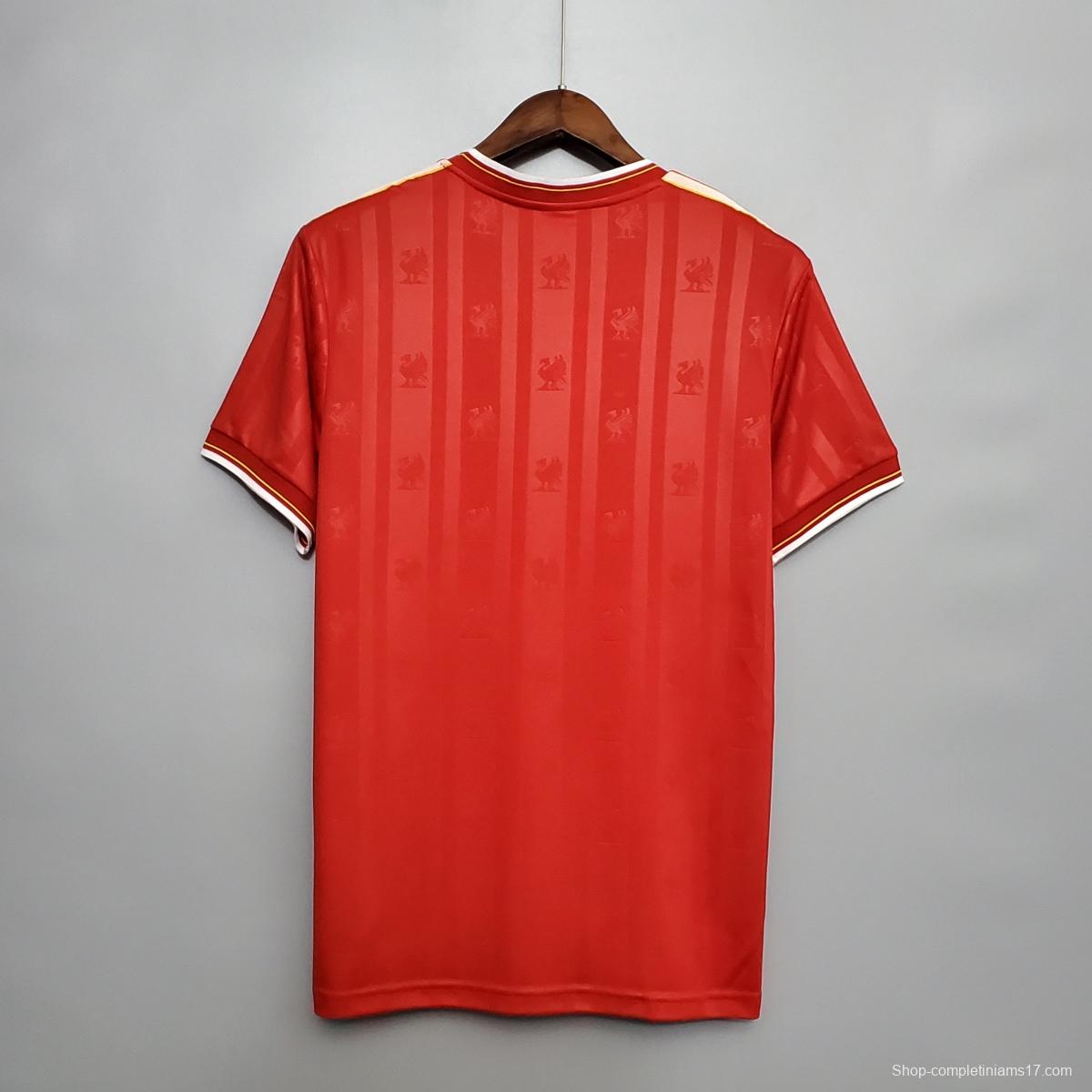 Retro 85/86 Liverpool home Soccer Jersey