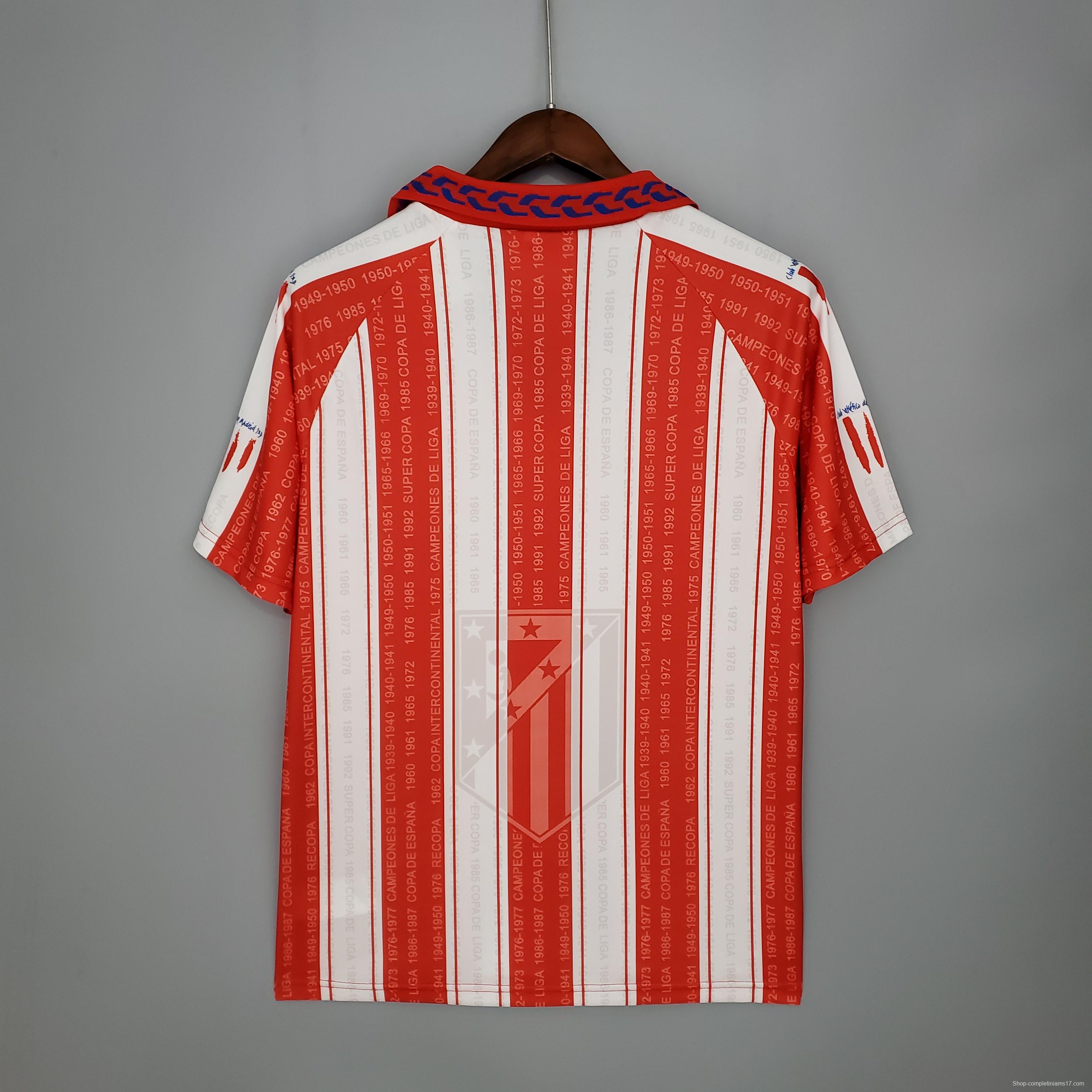 Retro Atletico Madrid 95/96 home Soccer Jersey