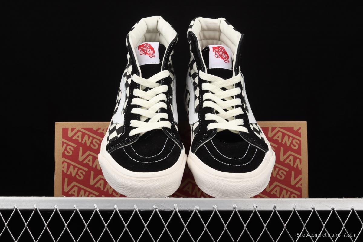 Vans SK8-Hi Vans Anaheim chessboard checkered high top casual board shoes VN0A38GF2U7