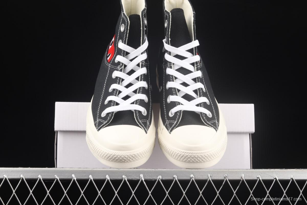 Converse All Star x CDG 2021 Sichuan Jiubao Ling co-named 1CL876 high-top casual board shoes.