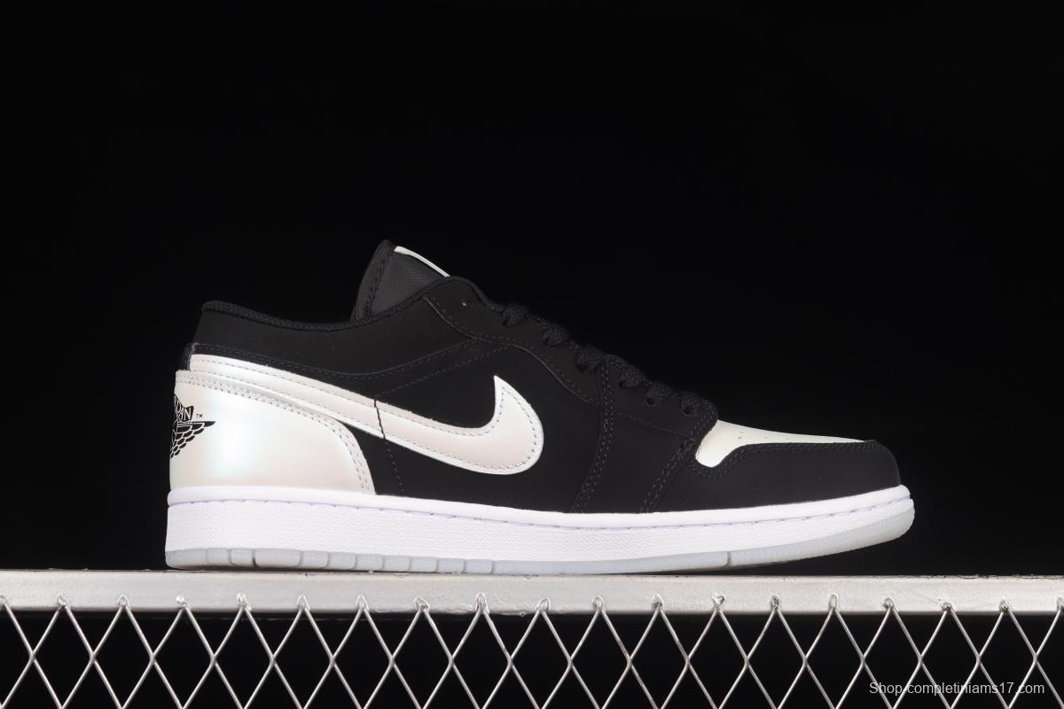 Air Jordan 1 Black and White Laser Low Top Retro Culture Basketball Shoes DH6931-001