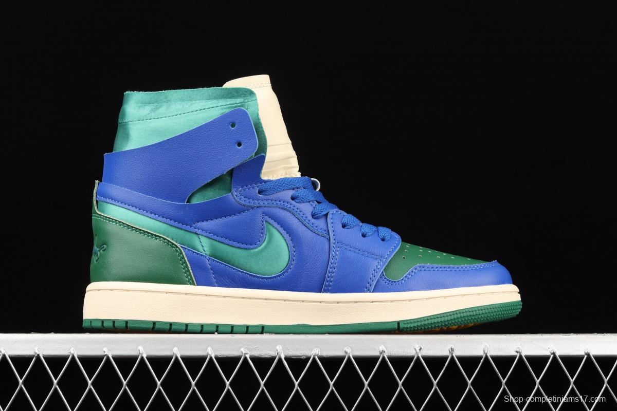 Air Jordan 1 Zoom Comfort blue green California high top classic retro culture leisure sports basketball shoes DJ1199-400