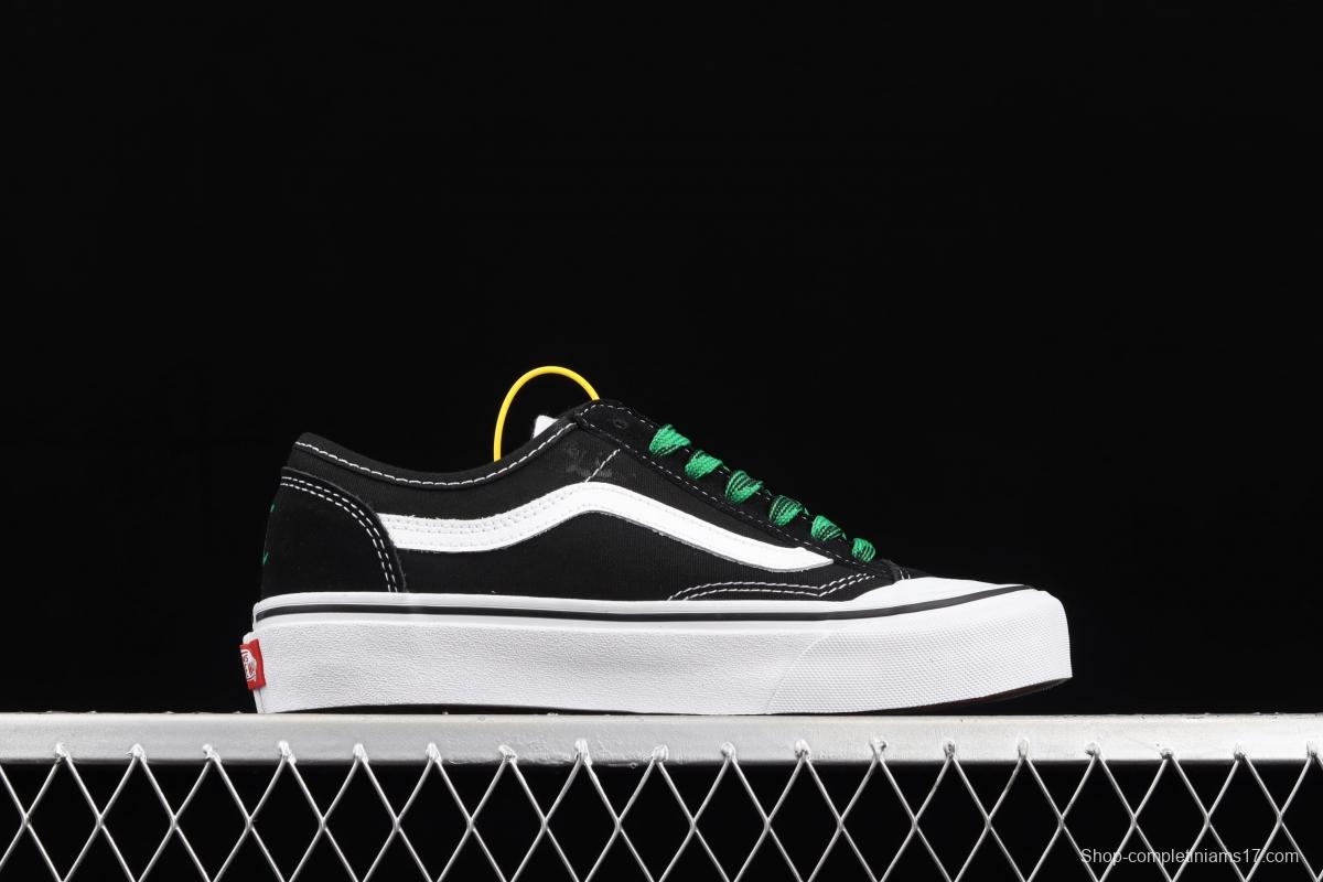 Vans Old Skool couti é co-named Baotou black low-top casual board shoes VN0A3MVYX18