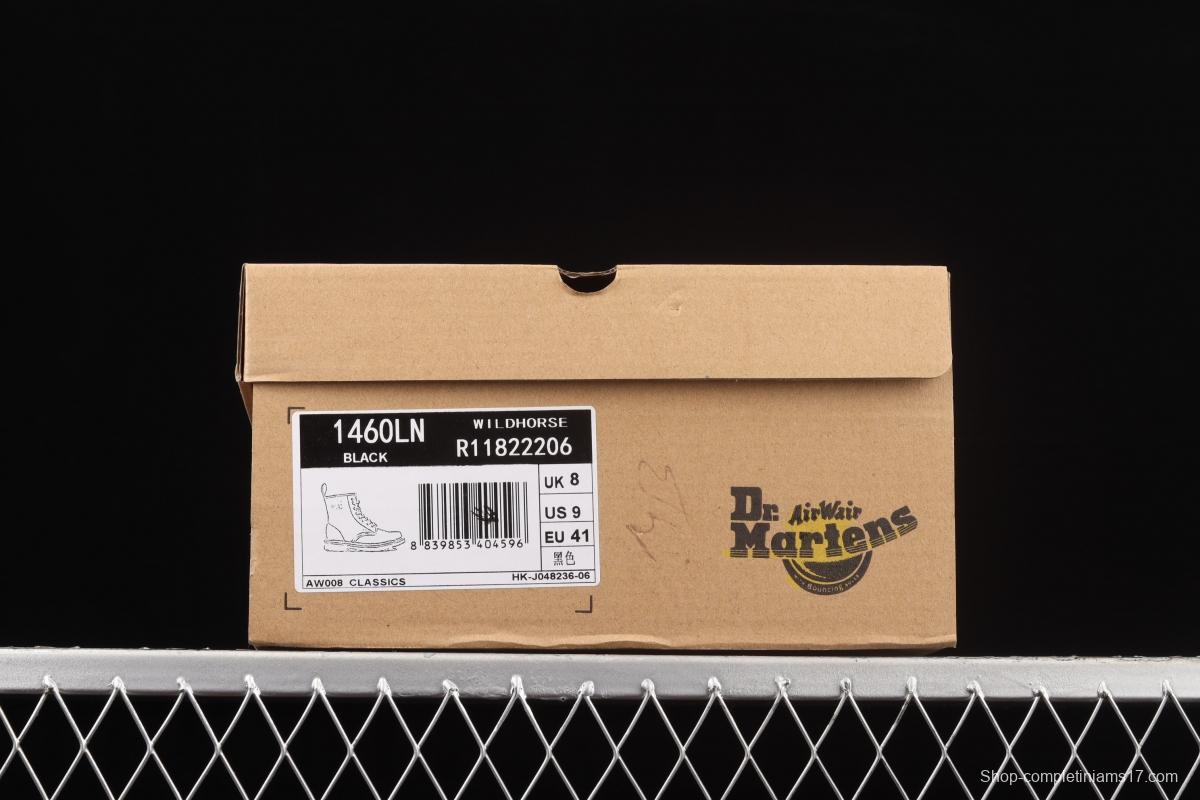 Dr.martens Martin Boot 1460 Series Litchi pattern soft Leather Gao Bang R11822206