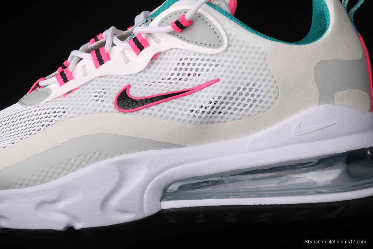 NIKE Air Max 270React new high-frequency mesh hollowing out function half-palm air cushion running shoes CZ1612-100