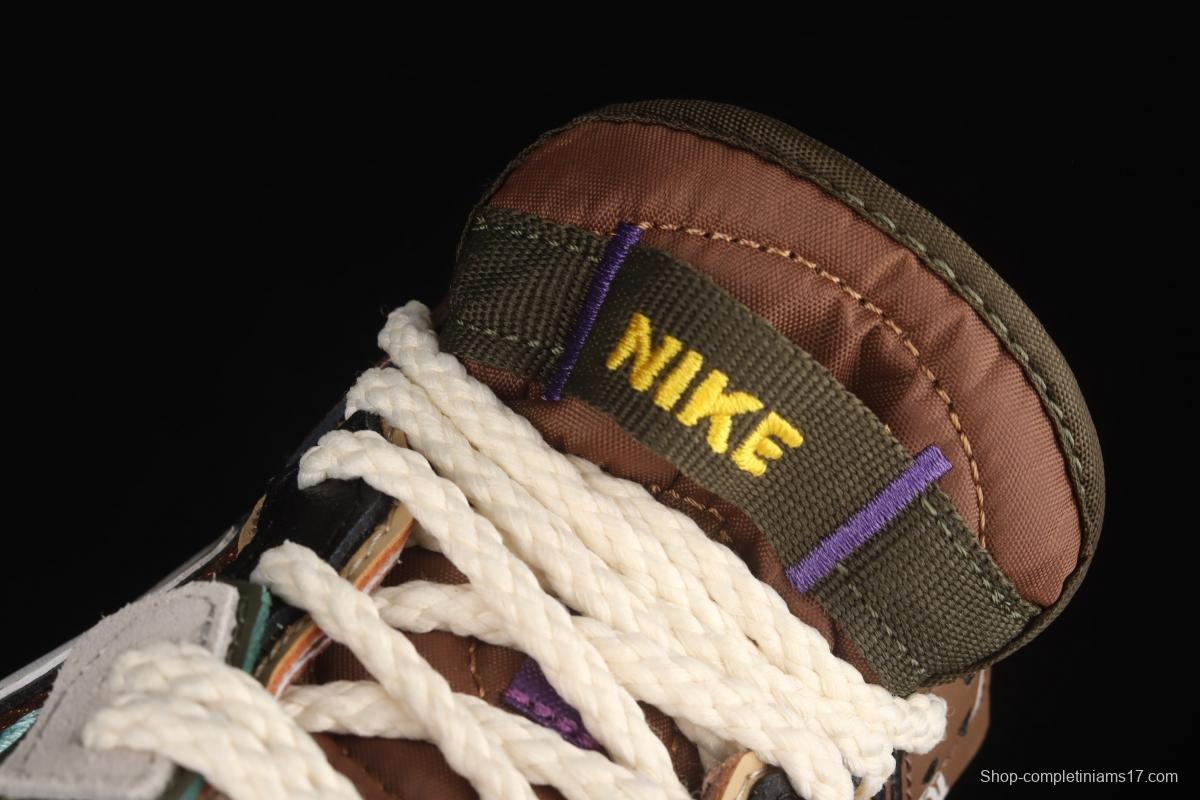NIKE DUNK Svrap stitching and stitching low-top skateboard shoes green DB0500-200