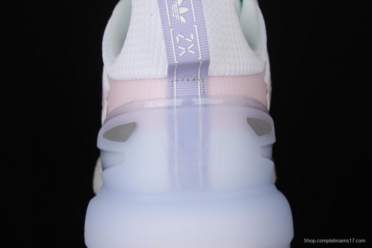 Adidas ZX 2K Boost 2.0 GZ7824 2021 Summer New Clover Popcorn vintage running shoes