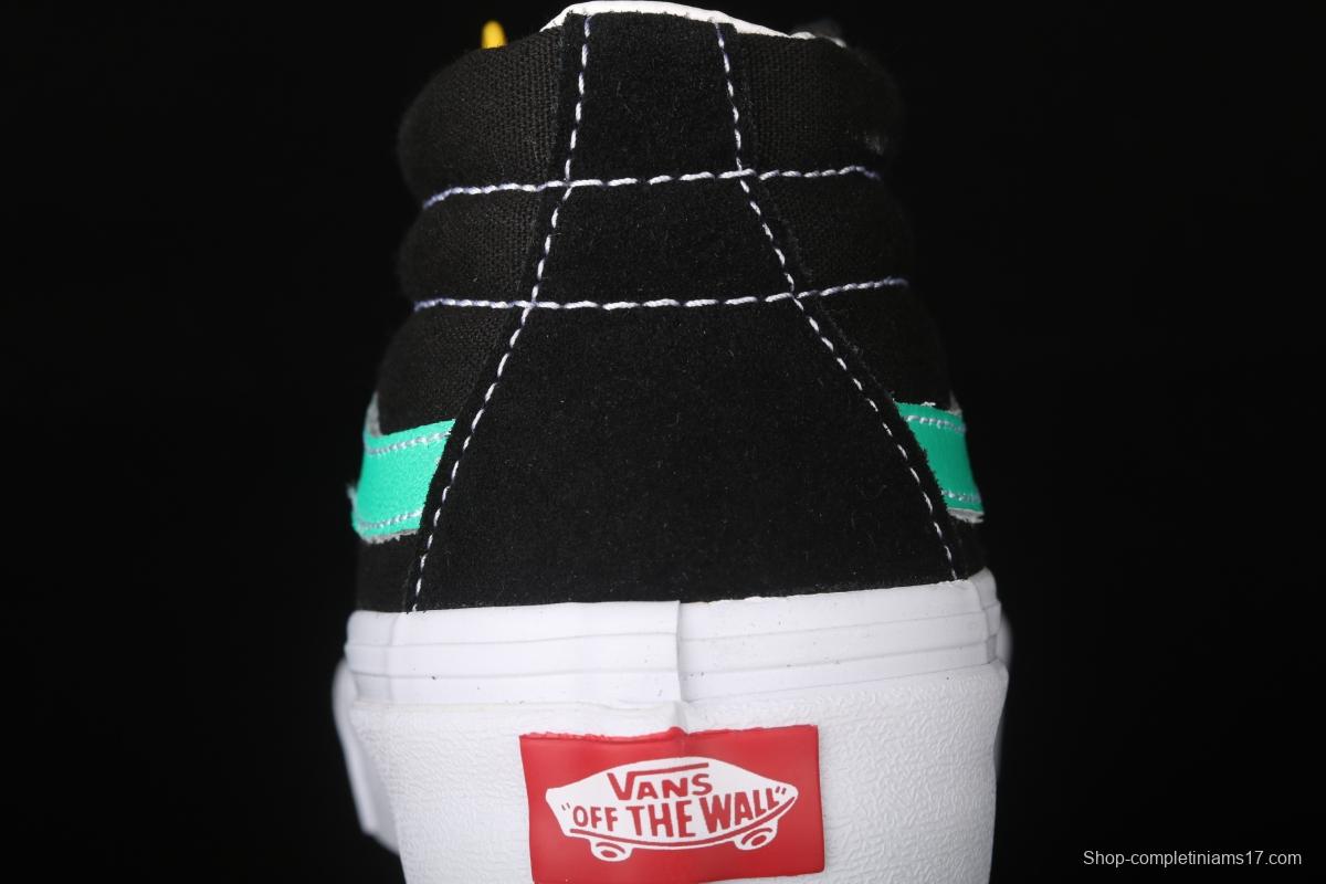 Vans Sk8 Mid Vansi Zhongbang series candy green leisure board shoes VN0A3WM34FV