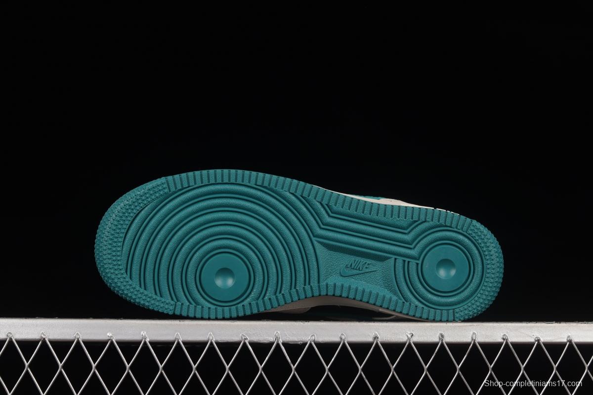 NIKE Air Force 1'07 Low black, white and green low-top casual sneakers BS8872-023