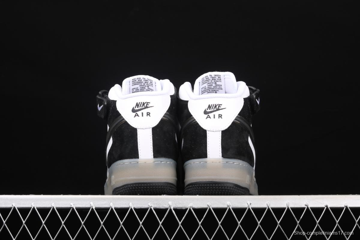 Slam Jam x NIKE Air Force 11607 Mid series frosted leather middle upper casual board shoes BC9825-101,