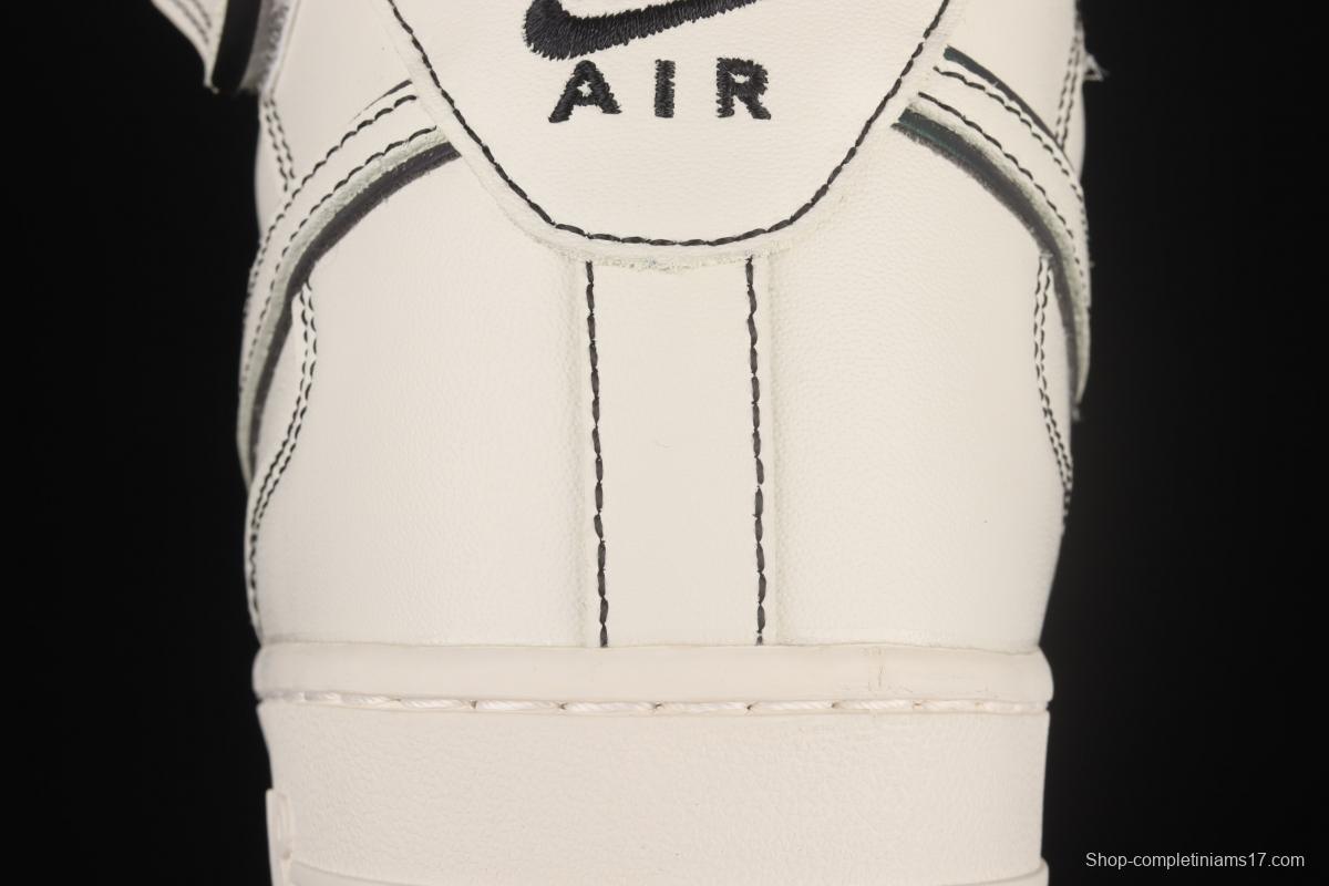 NIKE Air Force 1x07 Mid 3M reflective air force leisure board shoes AA1118-011,