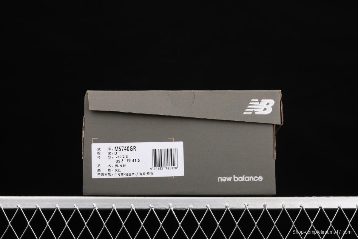 New Balance NB5740 series retro leisure jogging shoes M5740GR