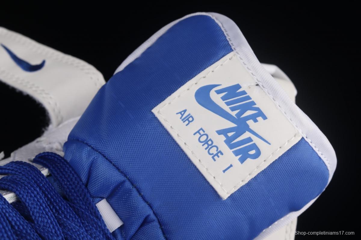 NIKE Air Force 1x 07 Mid x Uniterrupted white and blue graffiti James co-signed the same 3M reflective medium side leisure sports board shoes CT1206-600