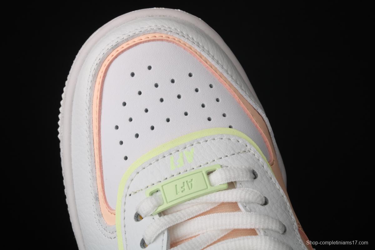 NIKE Air Force 1 ShAdidasow light weight heightened low-top 100-board shoes CI0919-107,