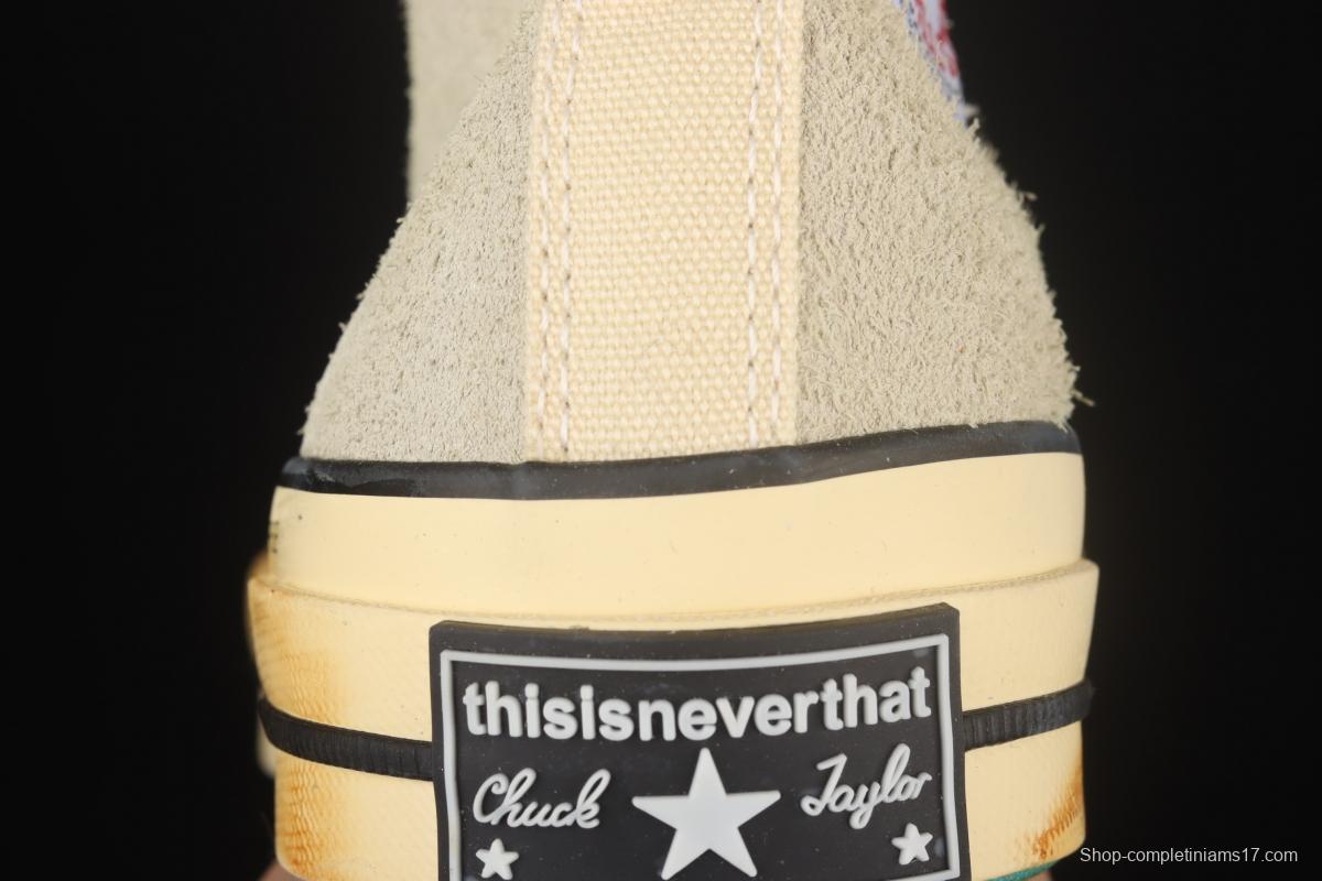 Thisisneverthat x Converse Chuck Taylor All Star 1970's Converse 2022 new suede high upper shoes 172395C