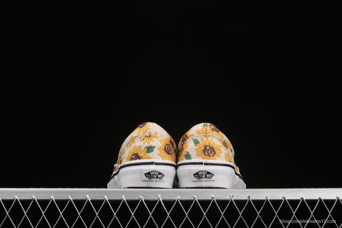 Vans Authentic Vance limited edition daisies printed low-top skateboard shoes VN0A5ZMRFN0