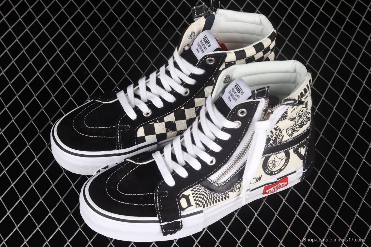 Vans Vault Sk8-Hi Reissue Ca deconstructionism high-top canvas vulcanized shoes VN0A3WM16HJ