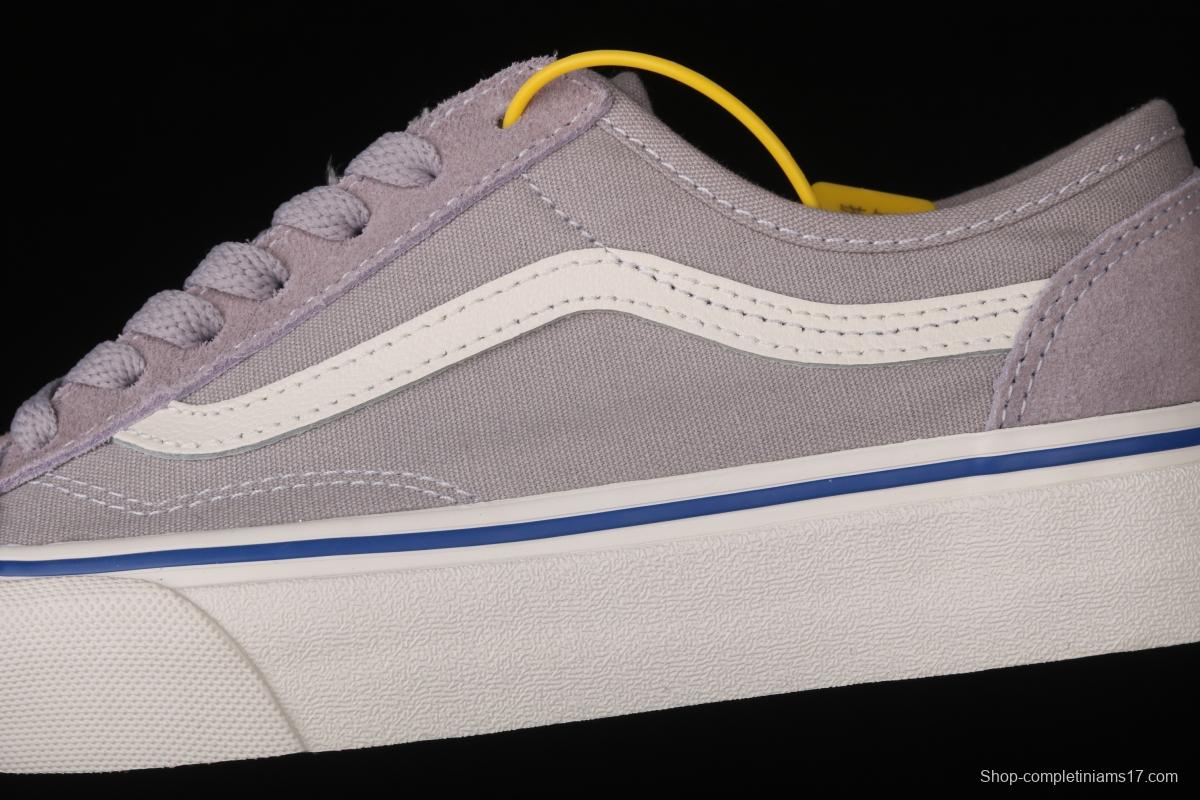 Vans Old Skool taro purple side stripes low-edge light canvas shoes VN0A54F44U1