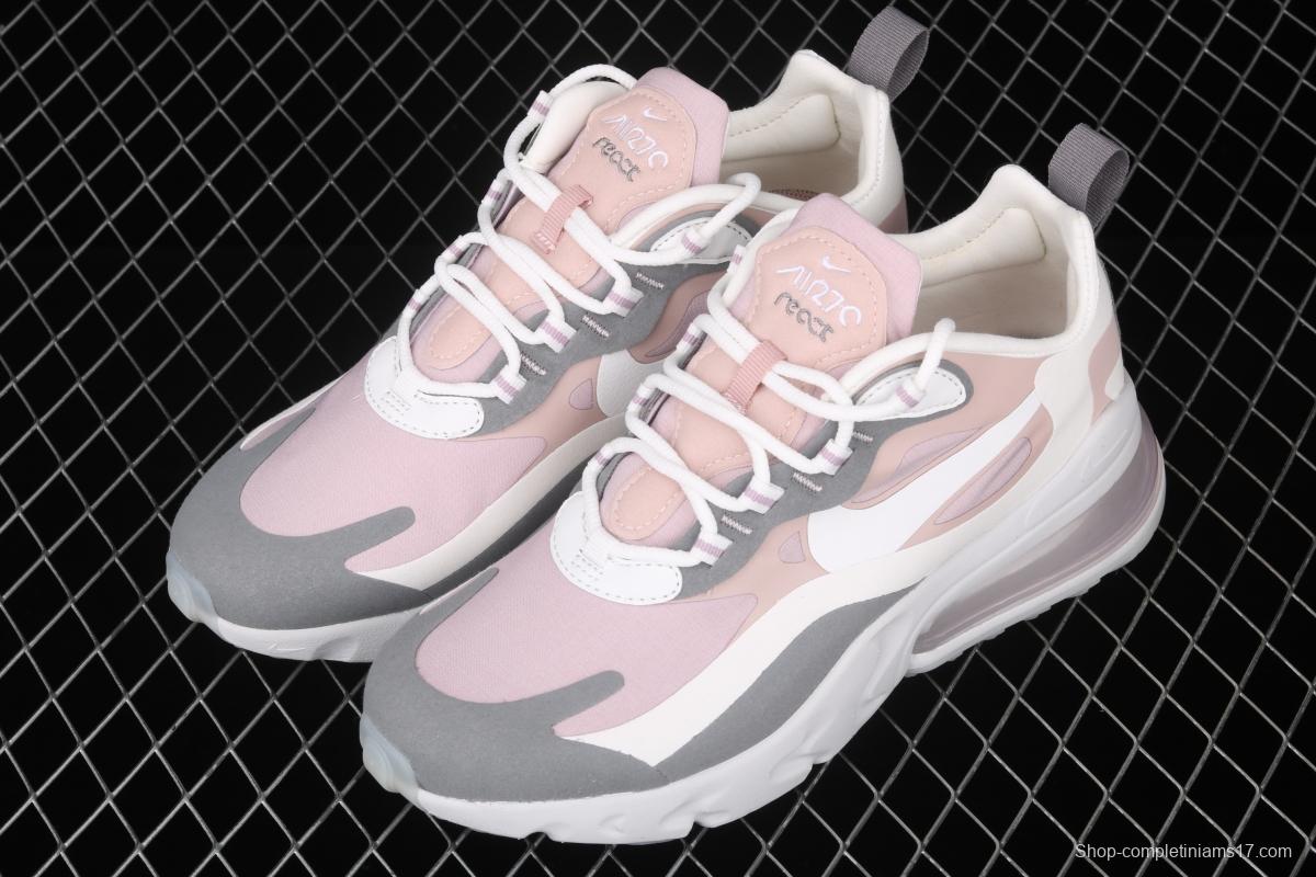 NIKE Air Max 270React new high-frequency mesh function half-palm air cushion running shoes CI3899-500
