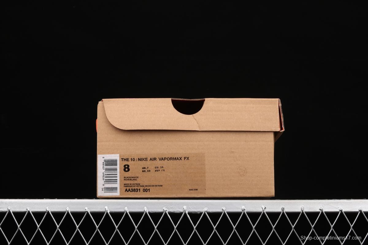 OFF-White x NIKE Vapor Max steam cushion jogging shoes AA3831-001