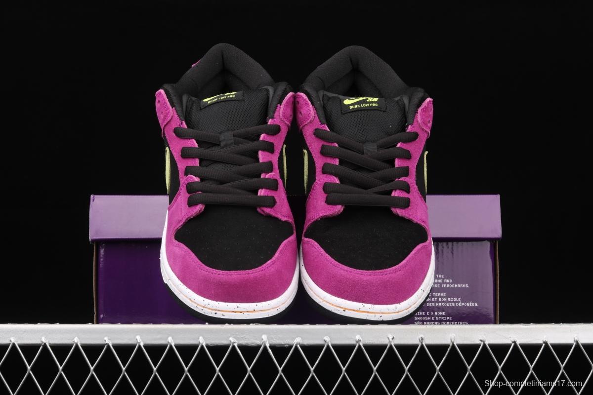 NIKE DUNK SB Low SP black rose red retro low-top leisure sports skateboard shoes BQ6817-501