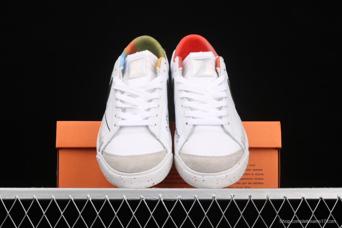 Nike Blazer Low Basketball Boy Trail Blazers low-top casual board shoes DJ4279-101,