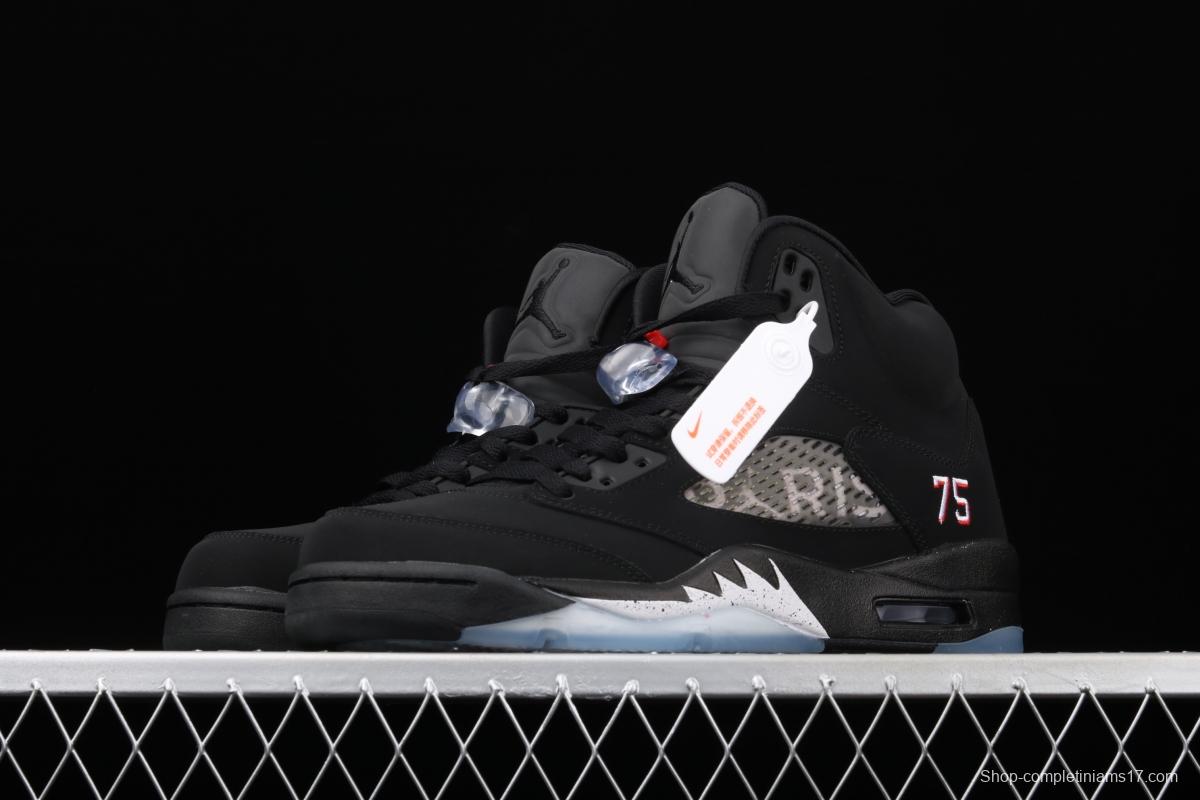 Air Jordan 5 OG Black Metallic Black Silver AV9175-001