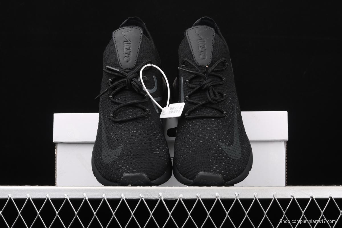 NIKE Air Max 270Flyknit retro style half palm air cushion running shoes AO1023-005