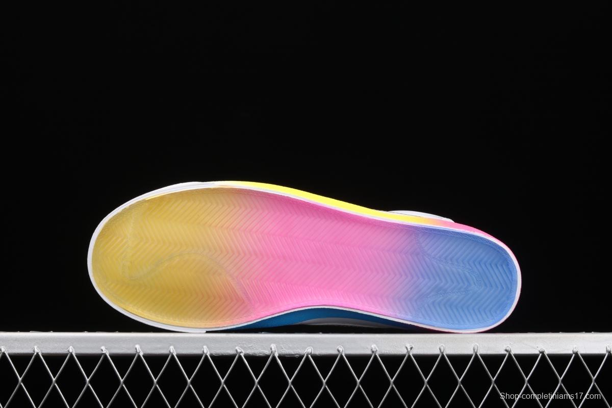 NIKE Blazer Mid'77 Vntg Suede Mix engraving classic leather face rainbow color trailblazer CZ8653-136