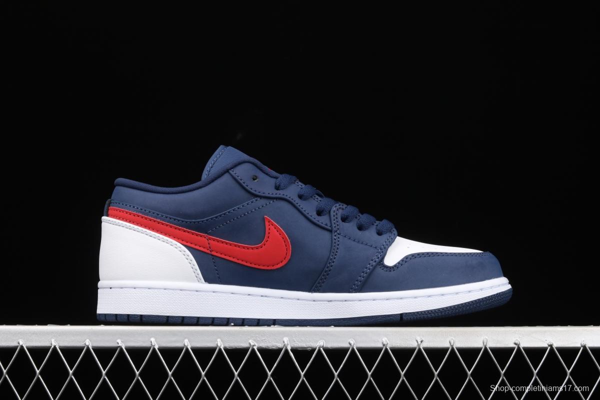 Air Jordan 1 Low Patriot Blue Red low Gang Culture Leisure Sports Board shoes CZ8454-400