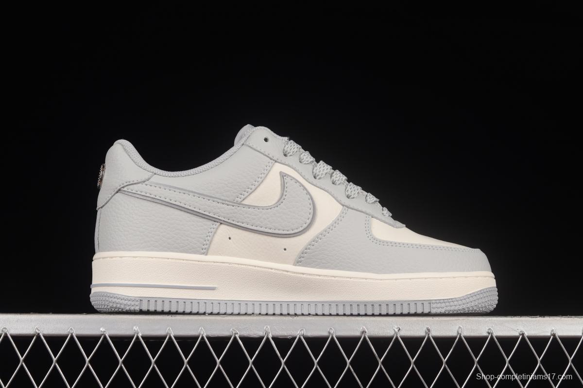 Stussy x NIKE Air Force 1 Low Stussy Co-branded White Gray White Reflective Starry Low Top Casual Sneakers ST2022-616