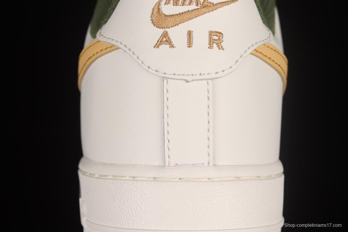 NIKE Air Force 1'07 Low Beige Yellow Hook Low Top Sports Casual Sneakers LS9042-108