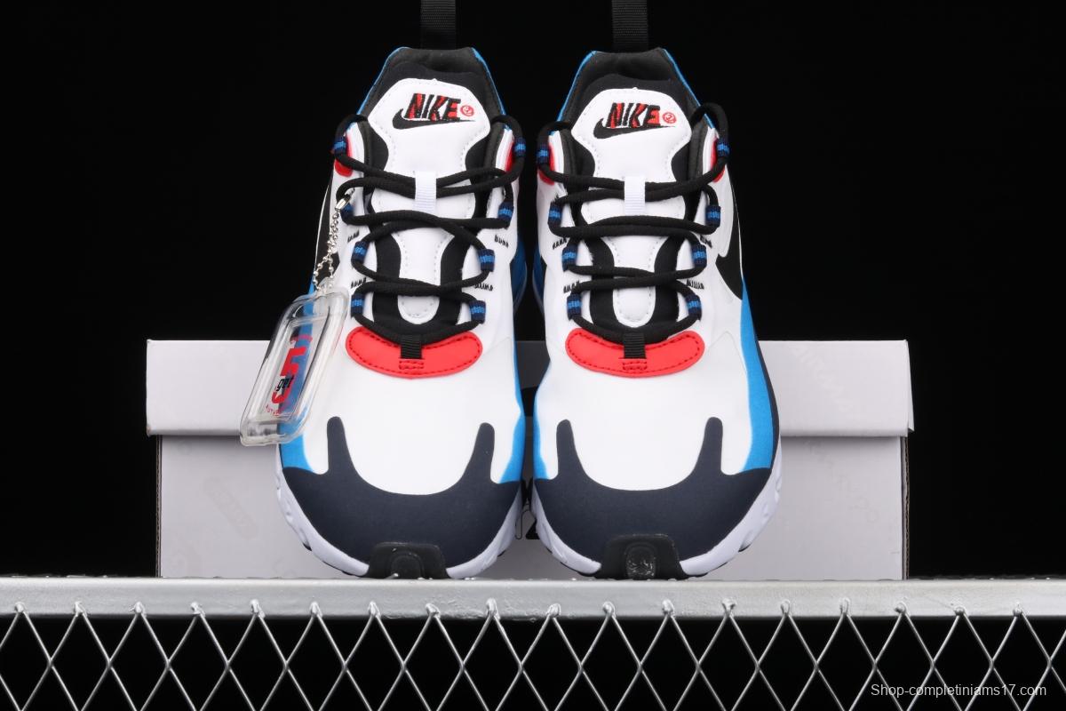 NIKE Air Max 270React new high-frequency mesh hollowing out function half-palm air cushion running shoes DA2400-100