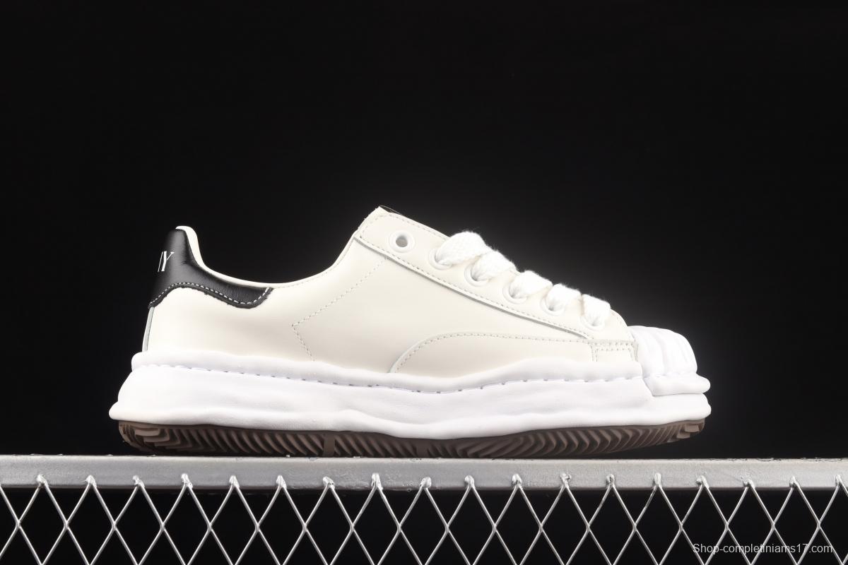 MMY/Maison MIHARA YASUHIRO Wayne Original Sole Leather Low Sneaker Japanese Conceptual Fashion designer Mihara Kangyu brand shell front page deformed retro dissolved snow cake bottom