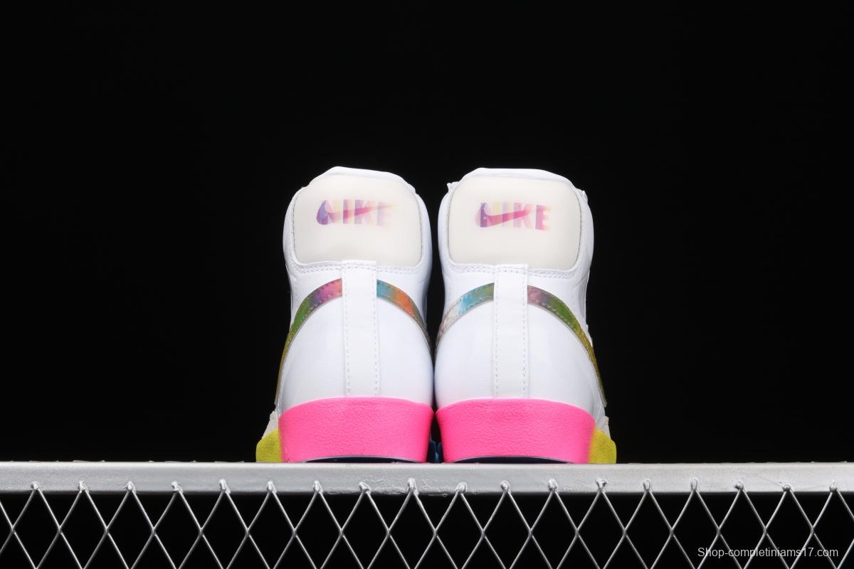 NIKE Blazer Mid'77 Vntg Suede Mix engraving classic leather face rainbow color trailblazer CZ8653-136