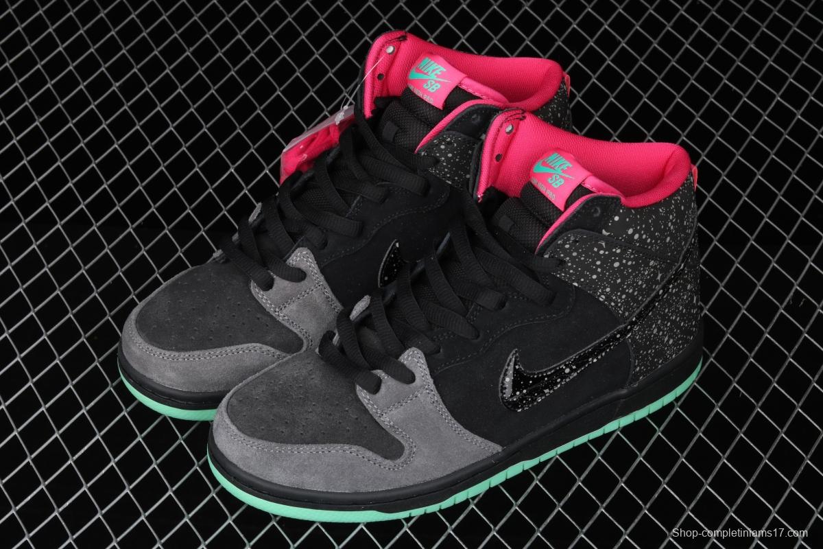 NIKE SB DUNK High Premium AE QS aurora borealis high-top skateboard shoes 313171-063