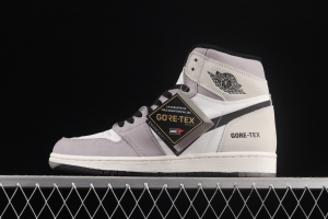 Air Jordan 1 Retro Premium White Gray 3M reflective High Top Basketball shoes DB2889-100