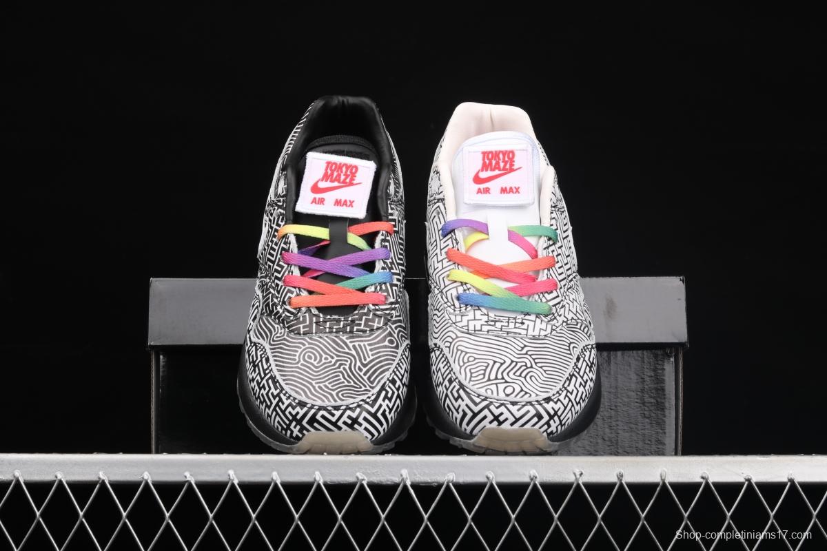 NIKE Air Max 1 half palm air cushion retro running shoes CI1505-001