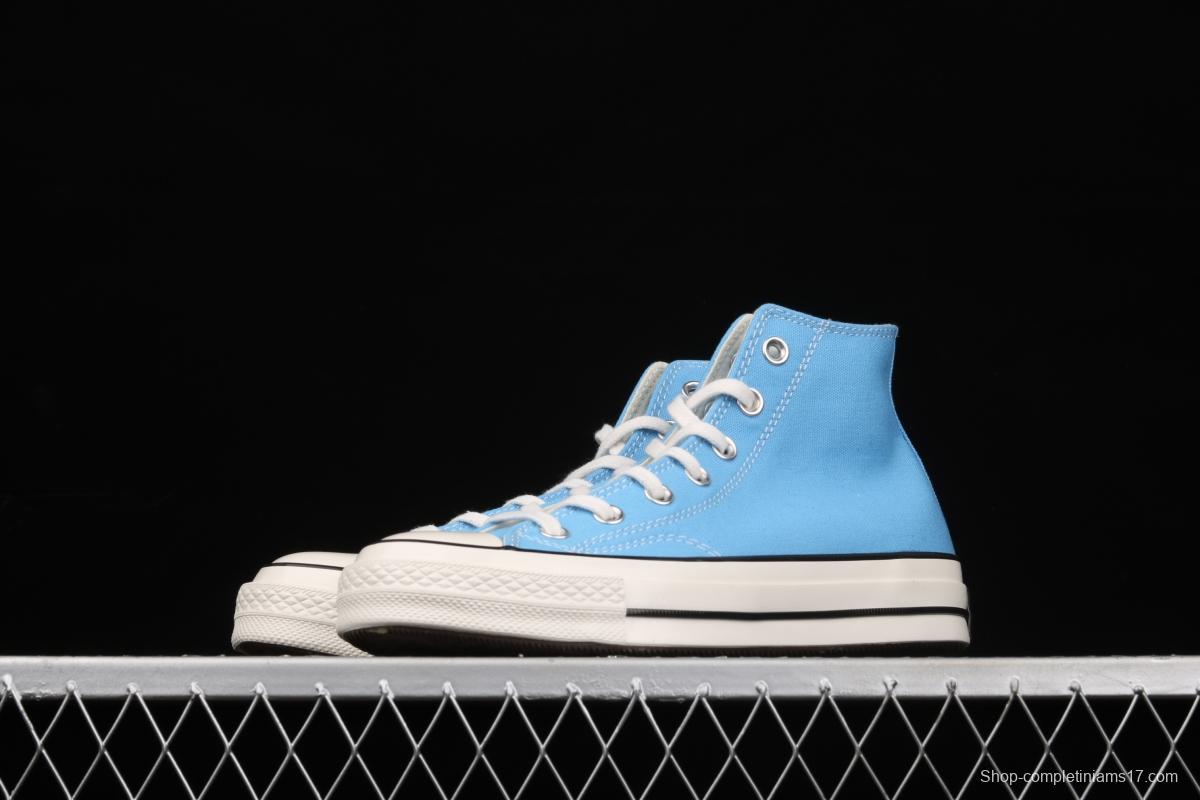 Converse Chuck 70s new spring color lake water blue matching high-top casual board shoes 171566C