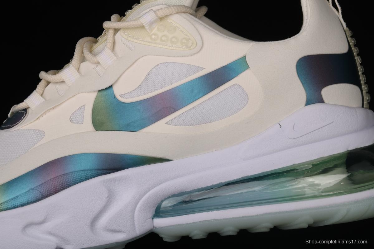 NIKE Air Max 270React new high-frequency mesh hollowing out function half-palm air cushion running shoes CT5064-100
