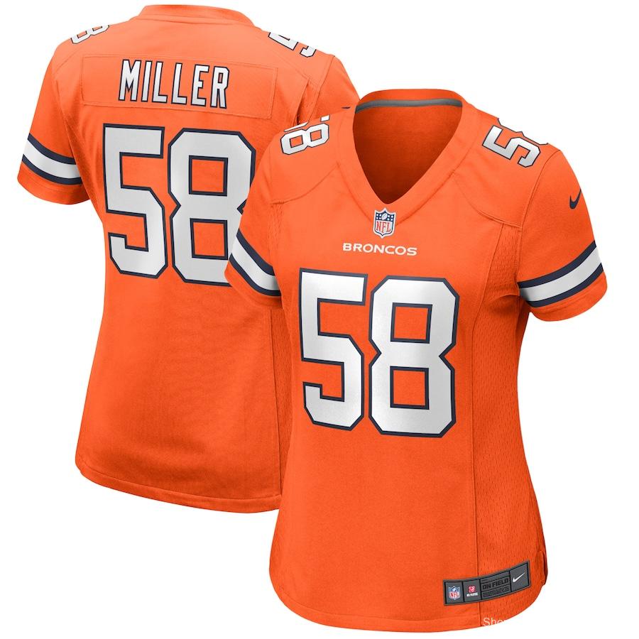 Women's Von Miller Orange Alternate Player Limited Team Jersey