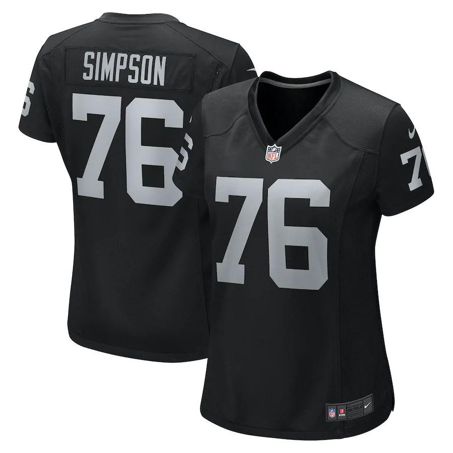 Women's John Simpson Black Player Limited Team Jersey