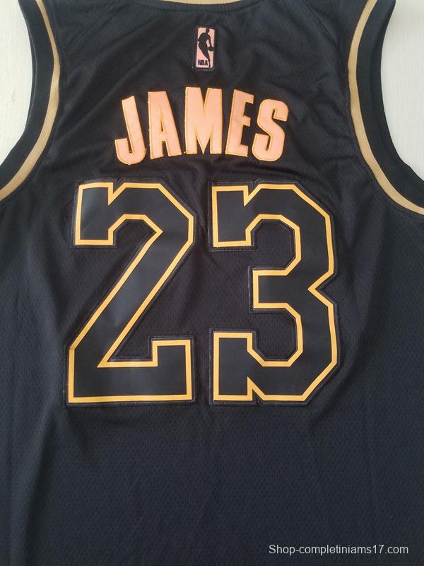 LeBron James 23 Black Golden Edition Jersey