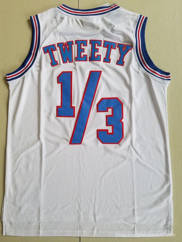 Tweety 1∕3 Movie Edition White Basketball Jersey